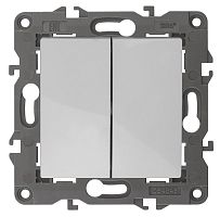 Выключатель без рамки Эра Elegance 2-кл. белый картинка